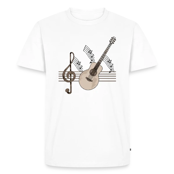 Guitare Passion Musique sur T-shirt Premium bio Homme