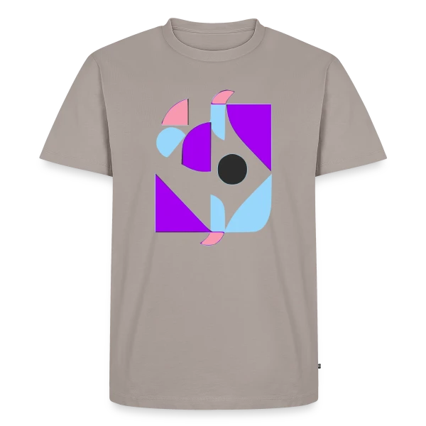 Formes Abstraites Années 70 sur T-shirt Premium bio Homme