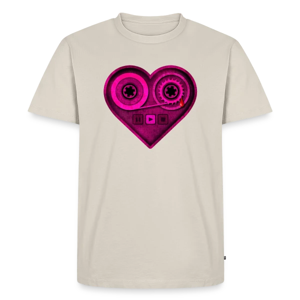 Maquette de T-shirt Premium bio Homme « Libéré de la Douleur » à personnaliser