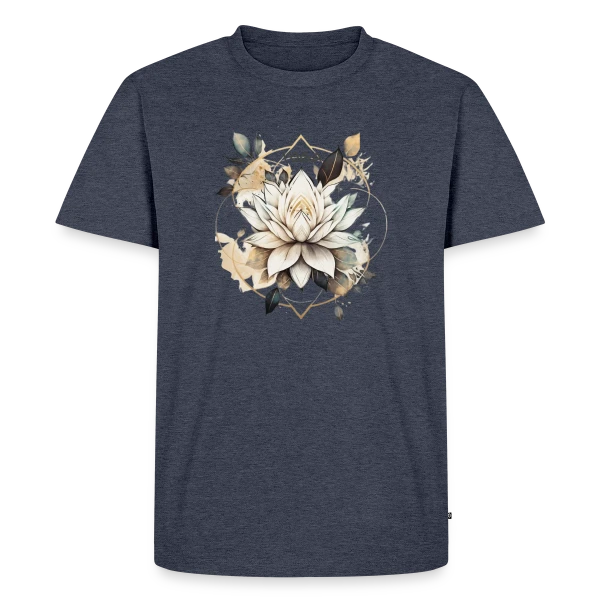 Maquette de T-shirt Premium bio Homme « Yoga: L'Art de la Méditation » à personnaliser