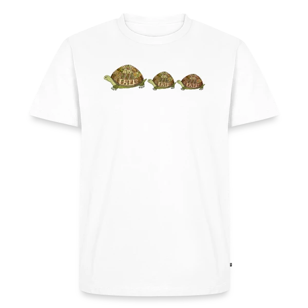 Design Tortue Aquatique sur T-shirt Premium bio Homme