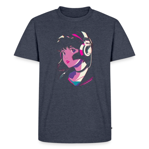 Fille Anime Esthétique Lo-Fi J-Pop sur T-shirt Premium bio Homme