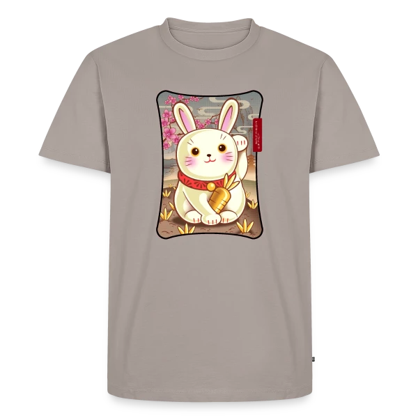 Lapin de la Chance Zen sur T-shirt Premium bio Homme