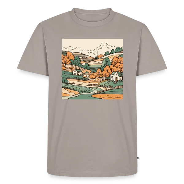 Douceur du Paysage Champêtre sur T-shirt Premium bio Homme