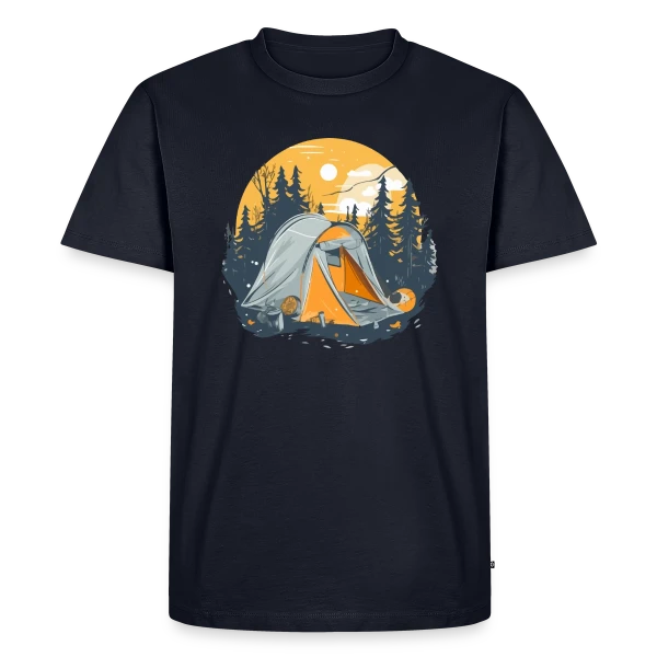Nuit de Camping en Forêt sur T-shirt Premium bio Homme