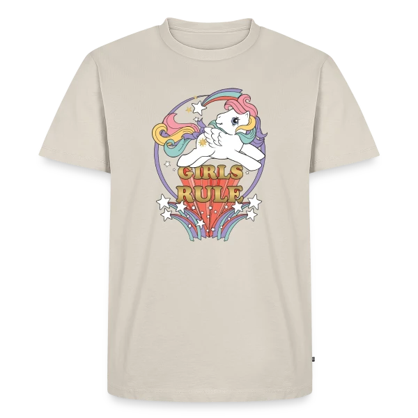 Poney Rétro Girls Rule sur T-shirt Premium bio Homme