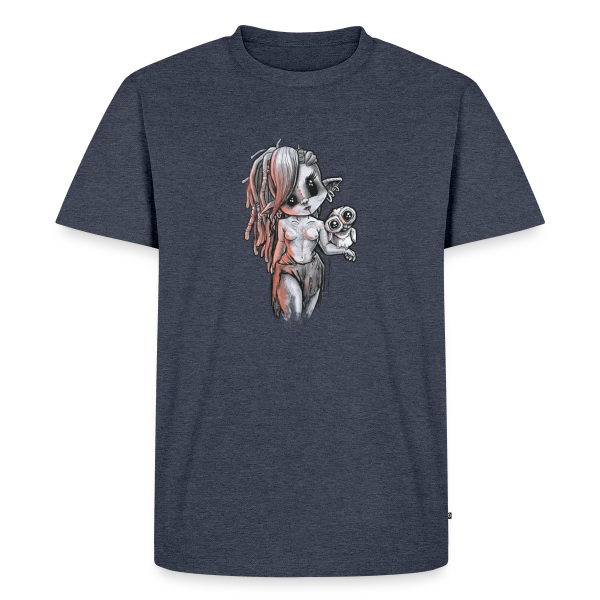 Maquette de T-shirt Premium bio Homme « L'Esprit Sauvage Nordique » à personnaliser