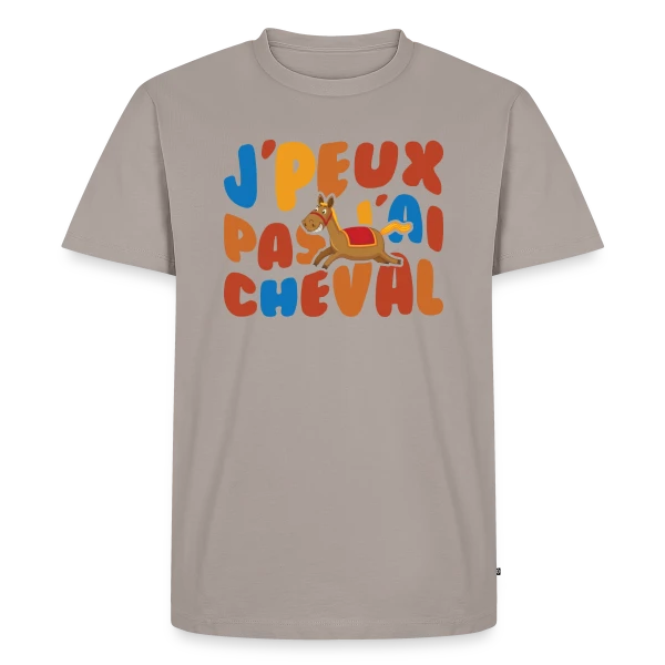 J'peux Pas J'ai Cheval Humour sur T-shirt Premium bio Homme