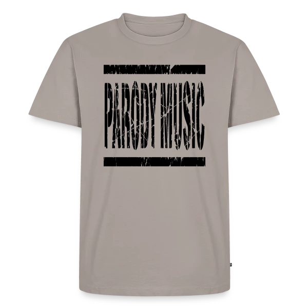 Maquette de T-shirt Premium bio Homme « Musique Parodique Vintage » à personnaliser