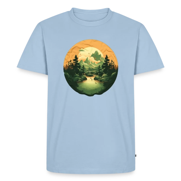 Paysage Naturel : Design Sérénité sur T-shirt Premium bio Homme