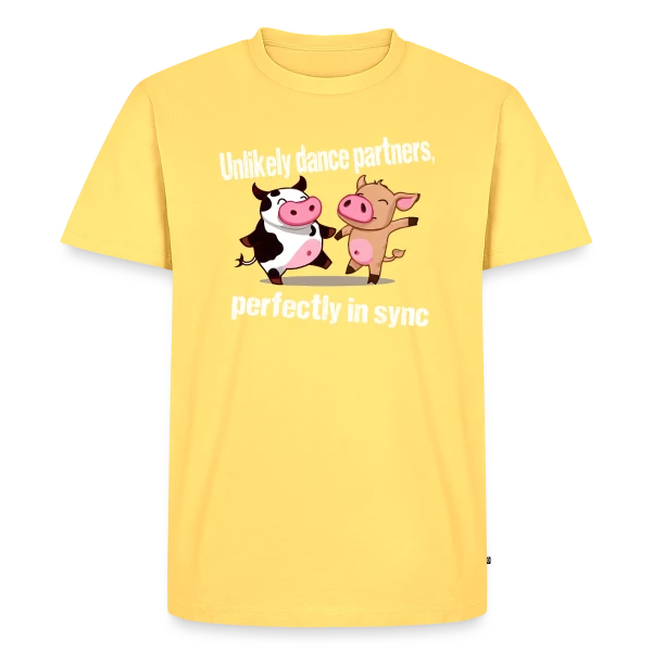 Vache et Cochon Danseurs sur T-shirt Premium bio Homme