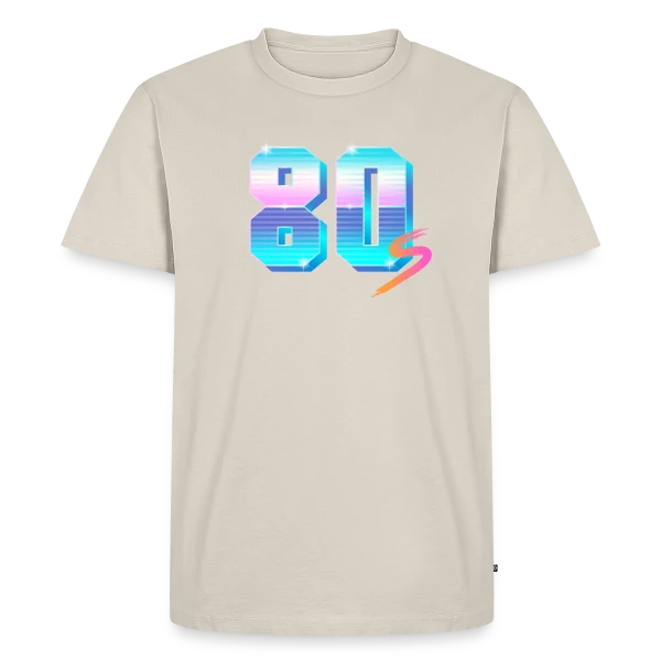 Années 80 Holographique sur T-shirt Premium bio Homme