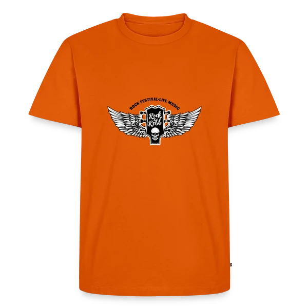 Maquette de T-shirt Premium bio Homme « Esprit Rock Musique » à personnaliser