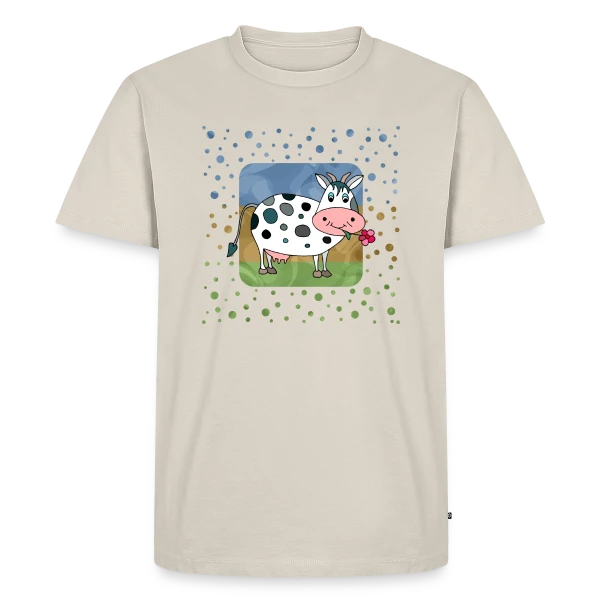 La Vache Joyeuse sur T-shirt Premium bio Homme