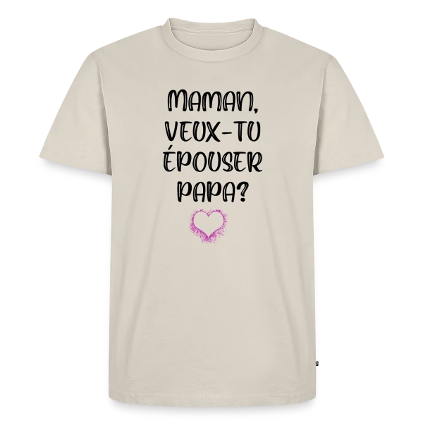 Demande en Mariage Enfant sur T-shirt Premium bio Homme