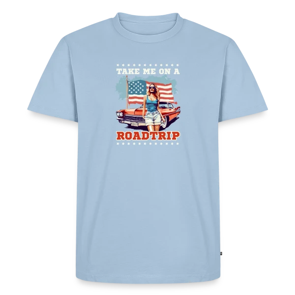 Roadtrip Américain Rétro sur T-shirt Premium bio Homme