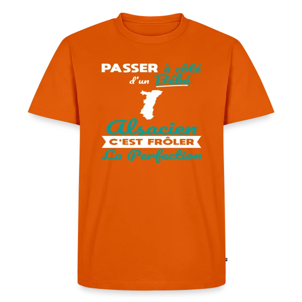 Bébé Alsacien Frôle la Perfection sur T-shirt Premium bio Homme