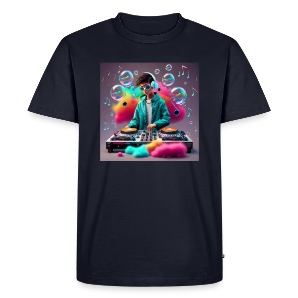 Maquette de T-shirt Premium bio Homme « Console Gaming : L'Essentiel du Passionné de Jeux Vidéo » à personnaliser