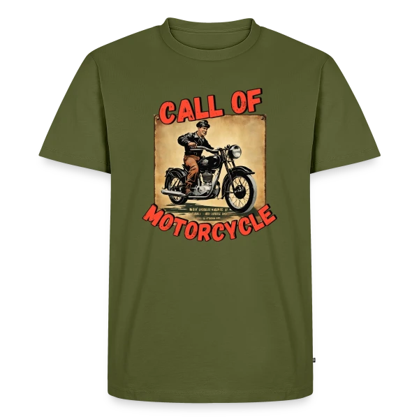 Appel de la Moto Rétro sur T-shirt Premium bio Homme