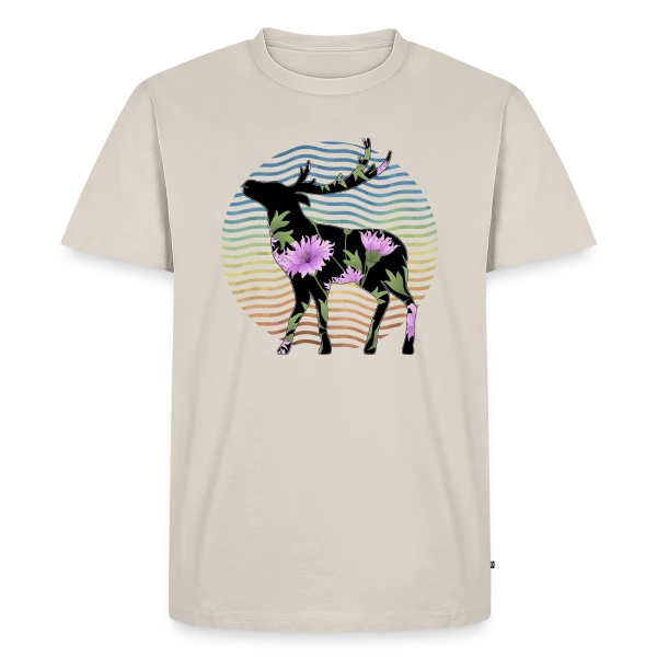 Cerf Majestueux sur T-shirt Premium bio Homme