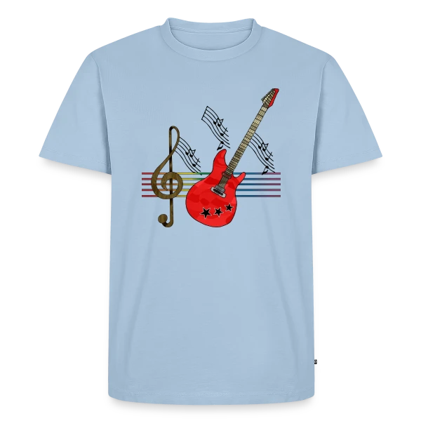 Guitare Addict sur T-shirt Premium bio Homme