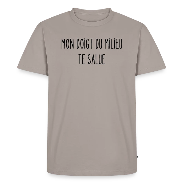 Mon Doigt du Milieu Te Salue sur T-shirt Premium bio Homme