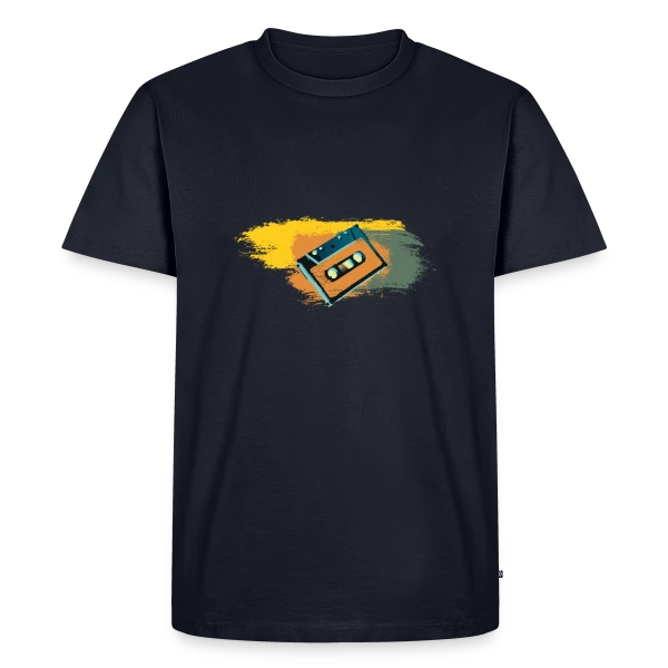 Cassette Rétro Couleurs sur T-shirt Premium bio Homme