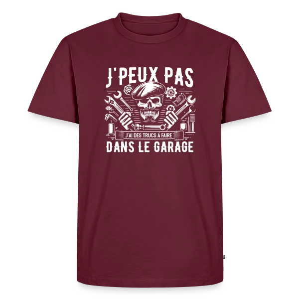J'peux pas J'ai Garage | T-Shirt Humour Mécanicien Auto sur T-shirt Premium bio Homme