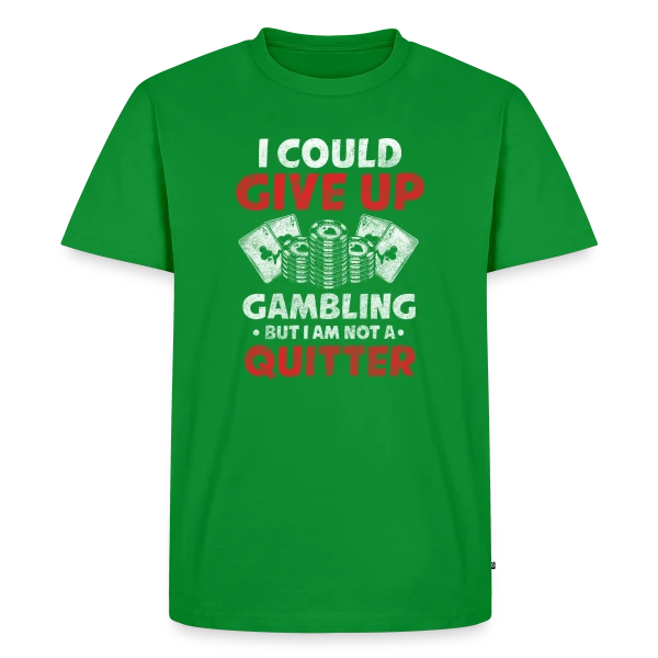 Maquette de T-shirt Premium bio Homme « Maître du Skat et du Poker » à personnaliser