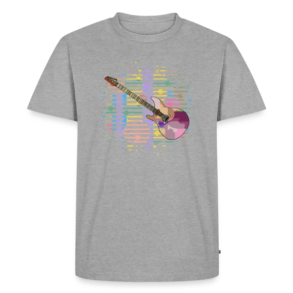 Maquette de T-shirt Premium bio Homme « Guitare Passion » à personnaliser
