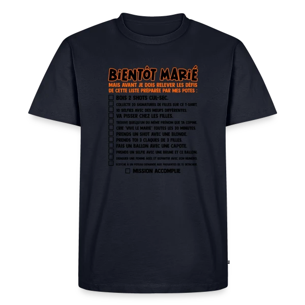 Défis EVG Futur Marié sur T-shirt Premium bio Homme