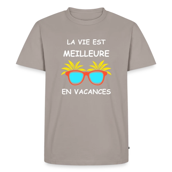 Lunettes Tropicales Soleil sur T-shirt Premium bio Homme