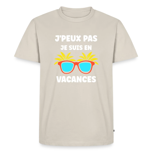 Lunettes de Soleil Tropicales sur T-shirt Premium bio Homme