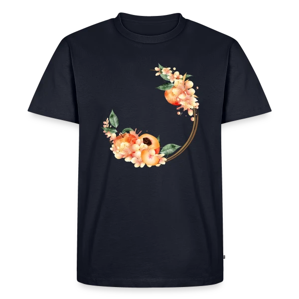 Pêche et Fleur en Couronne Tendance sur T-shirt Premium bio Homme