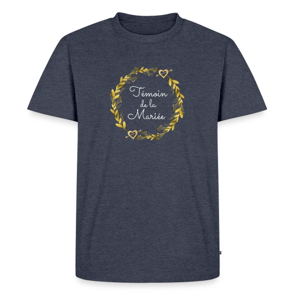 Témoin de la Mariée : T-shirt EVJF pour Demoiselle d'Honneur sur T-shirt Premium bio Homme