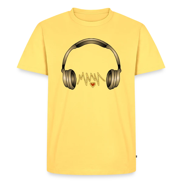 Casque Audio Style Urbain sur T-shirt Premium bio Homme