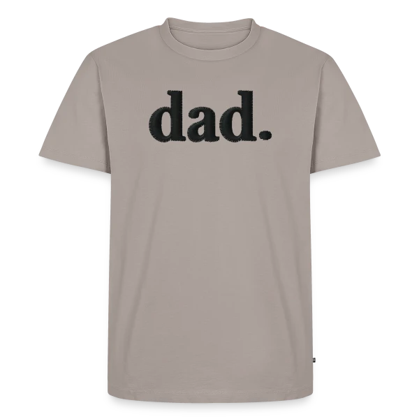 Brodé 'Dad' - Style Élégant et Minimaliste sur T-shirt Premium bio Homme