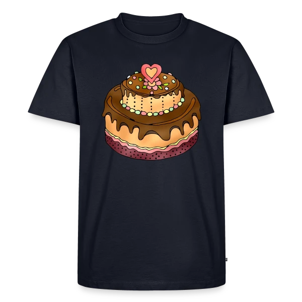 Gâteau Festif sur T-shirt Premium bio Homme