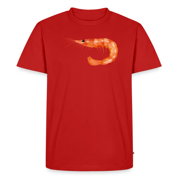 Crevette Rose Scampi Style Croquis sur T-shirt Premium bio Homme