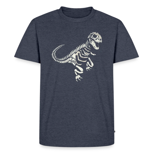 Maquette de T-shirt Premium bio Homme « T-Rex Fossile : L'Esprit Préhistorique des Dinosaures » à personnaliser