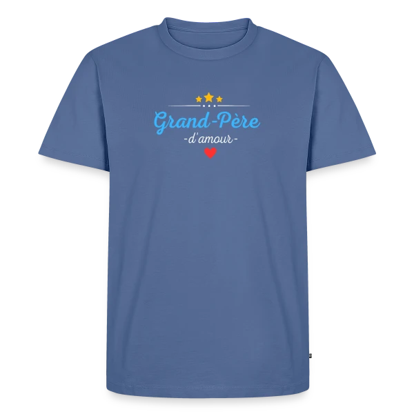 Grand-Père d'Amour : Personnalisé avec Noms des Petits-Enfants sur T-shirt Premium bio Homme