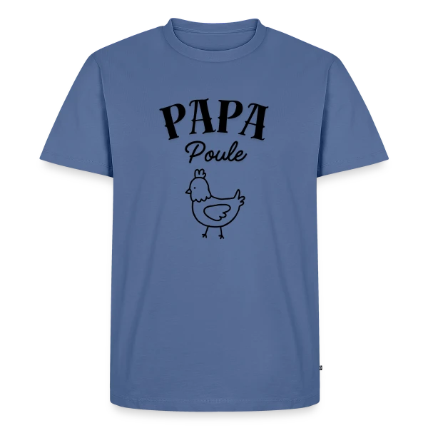 'Papa Poule' - Le Protecteur Attentionné de la Famille sur T-shirt Premium bio Homme