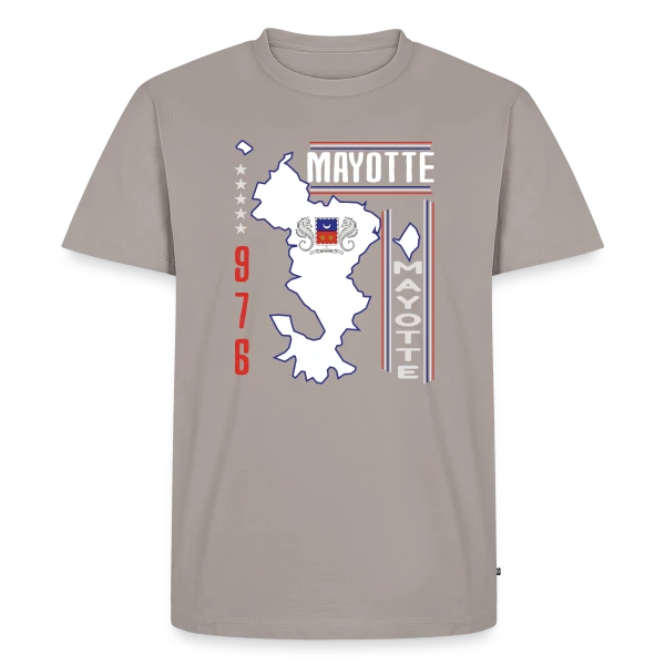 Carte Mayotte 976 sur T-shirt Premium bio Homme