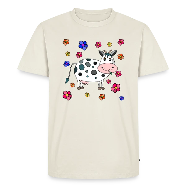 Krowa, la Vache Amusante sur T-shirt Premium bio Homme