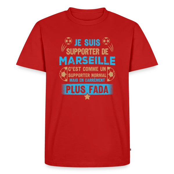 Supporter Marseillais Plus Fada sur T-shirt Premium bio Homme