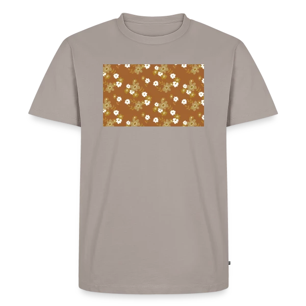 Fleurs Rétro Années 70 sur T-shirt Premium bio Homme