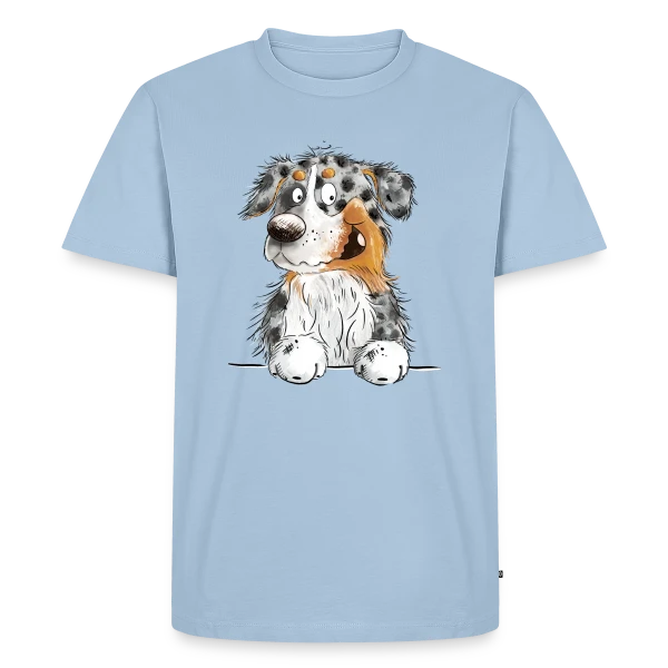 Berger Australien Blue Merle Drôle et Amusant sur T-shirt Premium bio Homme