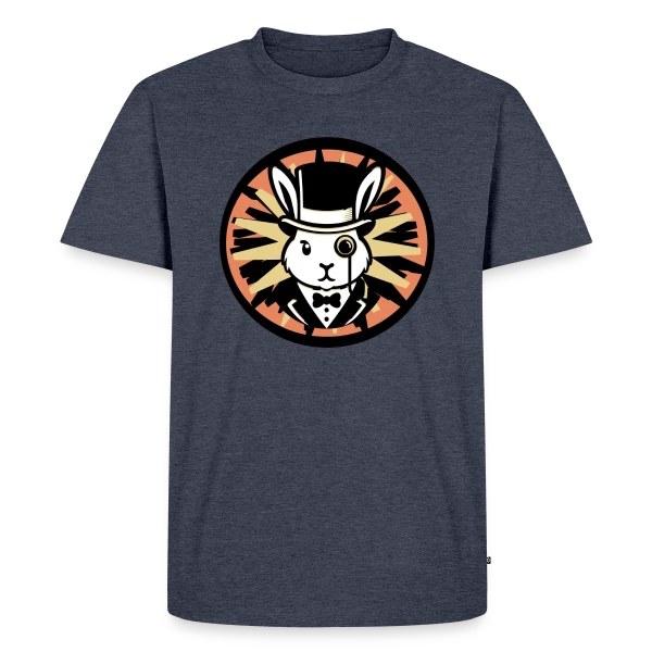 Maquette de T-shirt Premium bio Homme « Arsène Lapin : L'Élégance Dandy Rétro » à personnaliser