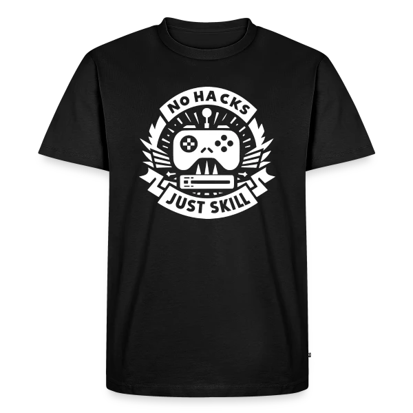 No Hacks Just Skill | Gamer Éthique sur T-shirt Premium bio Homme