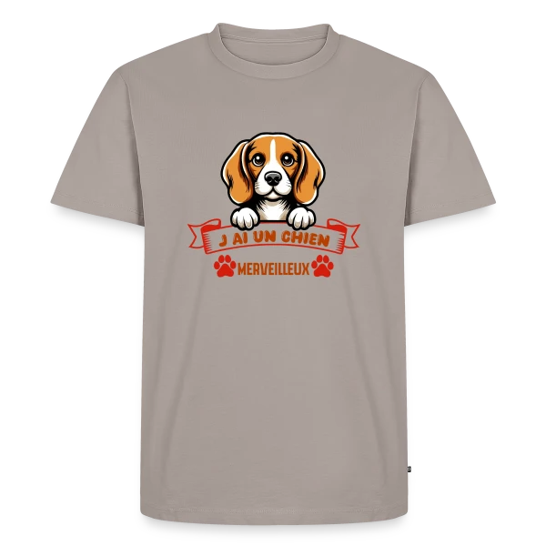 Beagle Adorable sur T-shirt Premium bio Homme